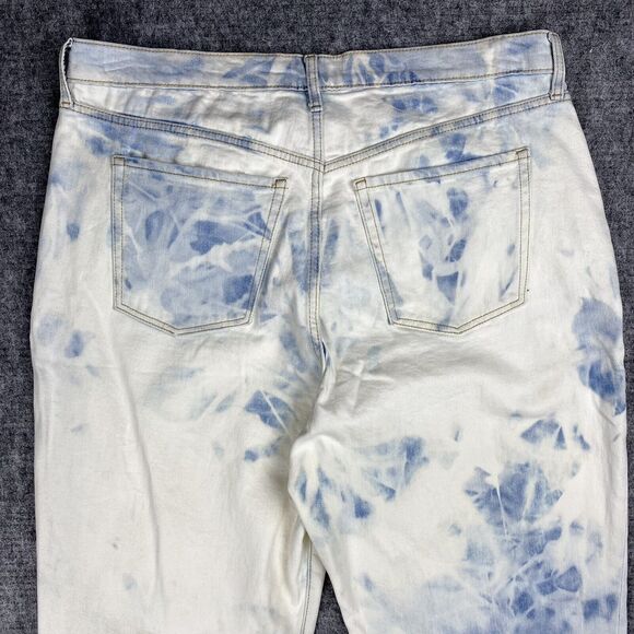 Old Navy Jeans Womens 16 High Waist Loose Baggy Acid-Washed Stretch Sky Hi Retro - Picture 4 of 12